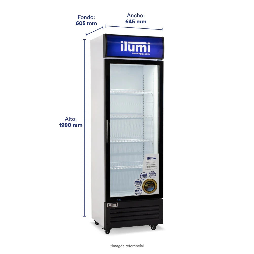 Bc Cooler (Conservador) Puerta Vidrio Vertical 320L Ilumi
