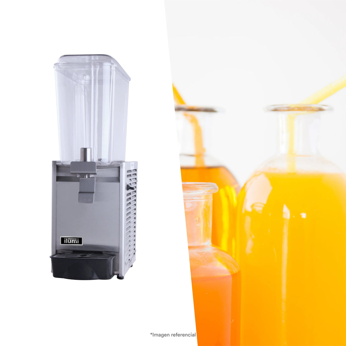 Dispensador De Jugos 1 Pozas 18L Ilumi