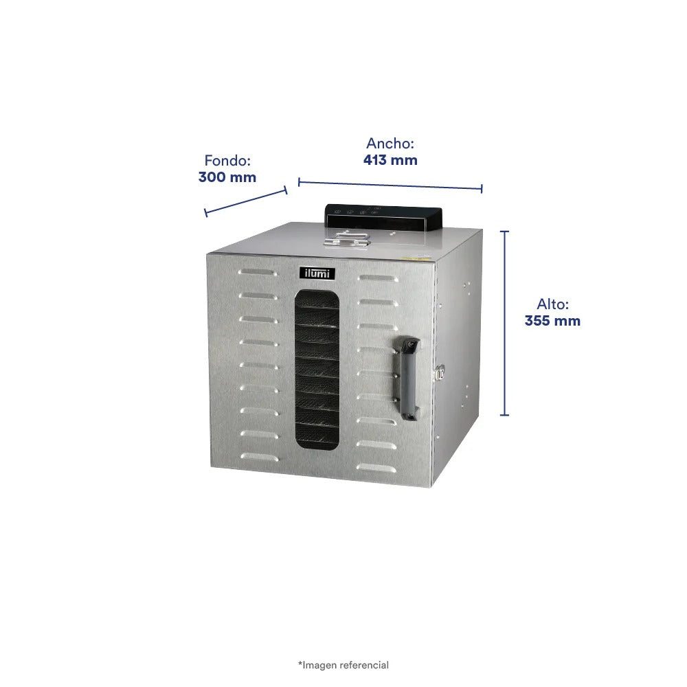 Horno Industrial Deshidratador 8 Bandejas Ilumi