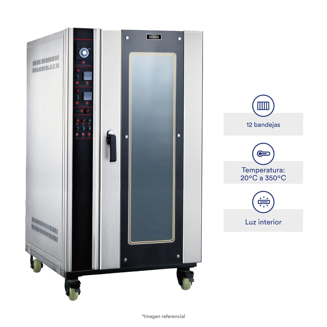 Horno Industrial Convector A Gas De 12 Bandejas Ilumi
