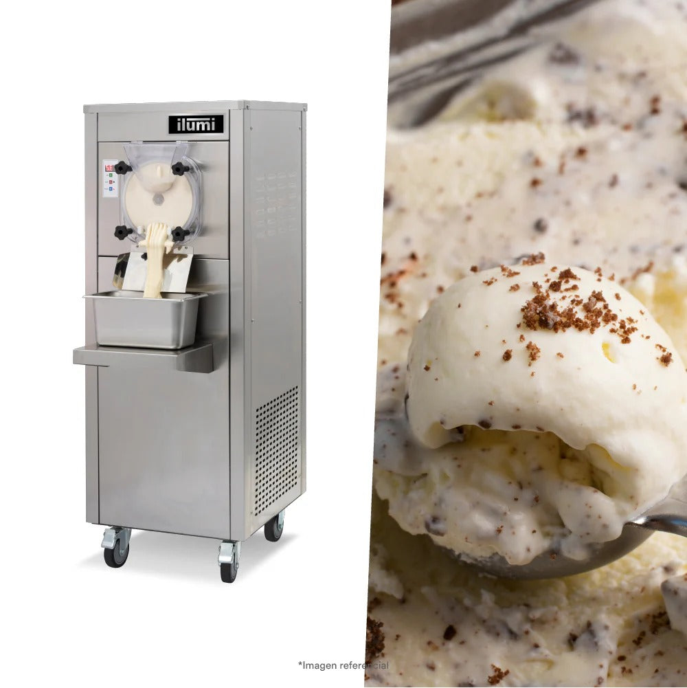Máquina De Helado Artesanal De Hasta 20 Litros Por Hora Mha-20 Ilumi