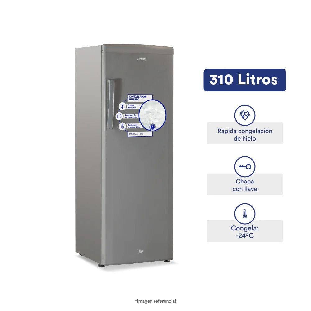 Congelador hielero de 310 litros Ilumi