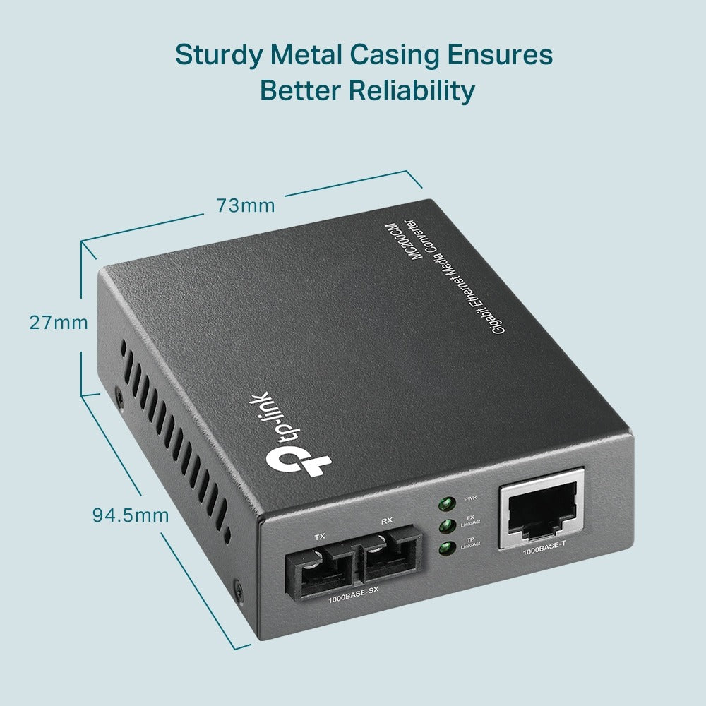 MC200CM MEDIA CONVERTER MULTIMODO 550M GIGABIT TP-LINK