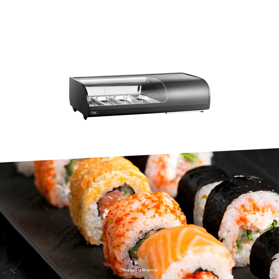 Vitrina Refrigerada Para Sushi 42L Gastronomia Ilumi