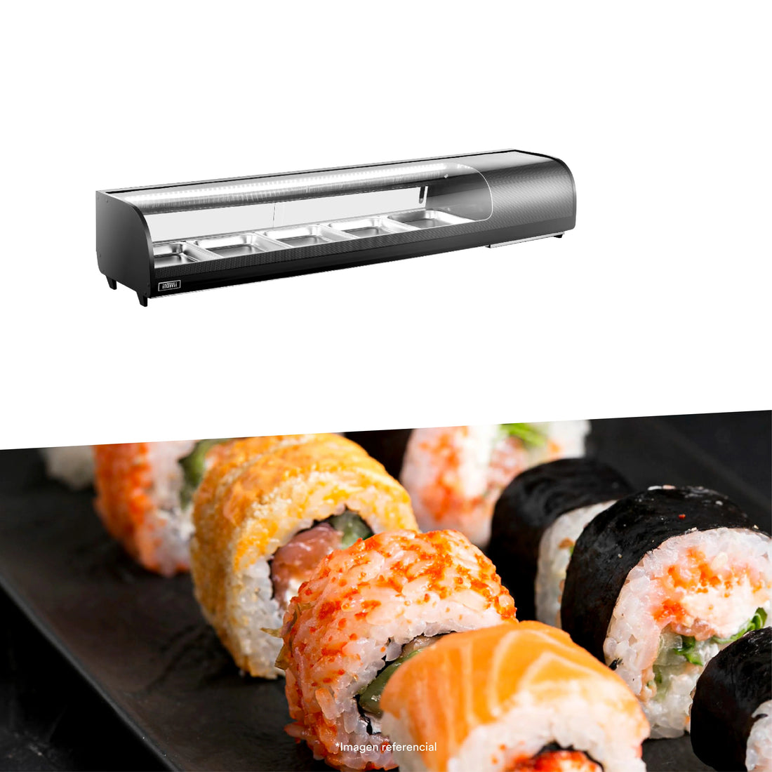 Vitrina Refrigerada Para Sushi 62L Gastronomia Ilumi