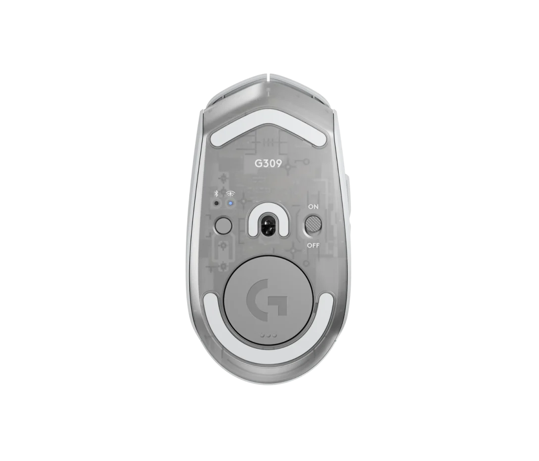 MOUSE LOGITECH G309 LIGHTSPEED WIRELESS/BT 25K DPI LIGHTFORCE WHITE (910-007206)