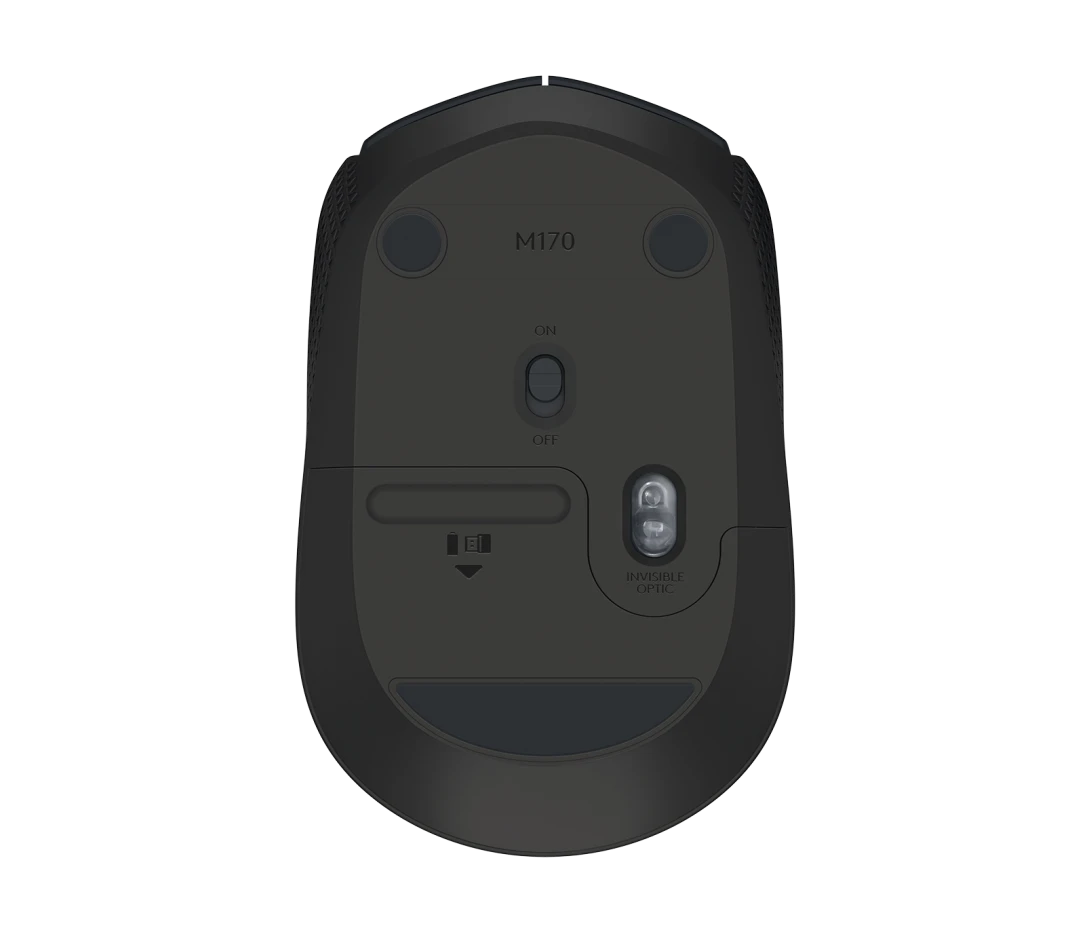 MOUSE LOGITECH M170 WIRELESS BLACK (910-004940)