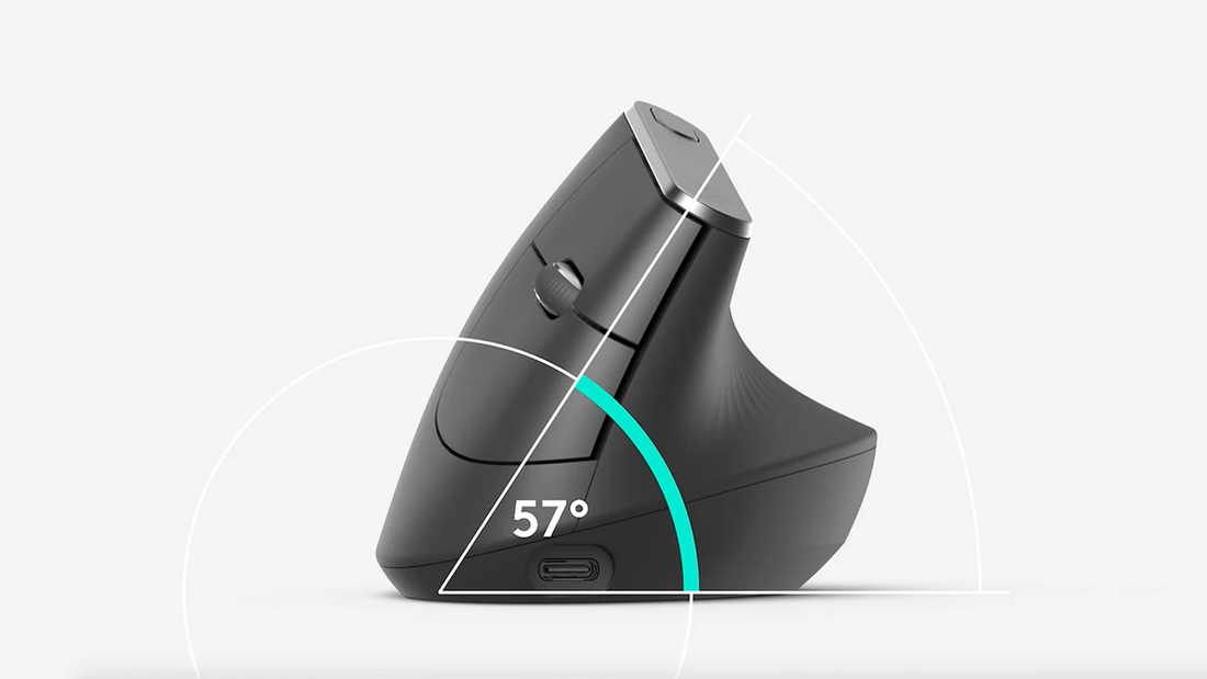 MOUSE LOGITECH LIFT VERTICAL WIRELESS/BT BLACK (910-006466)-P