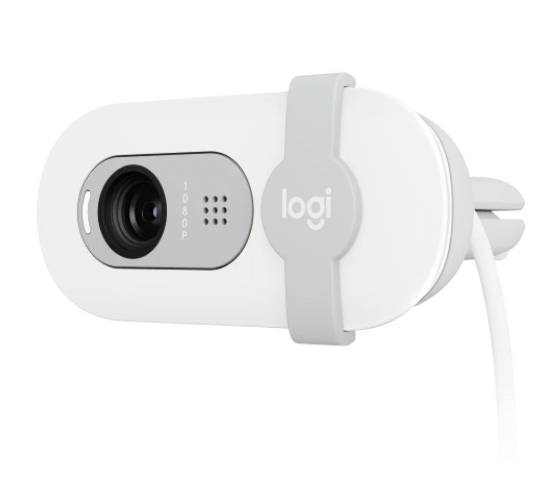 CAMARA LOGITECH BRIO 100 FHD 1080P USB-A WHITE (960-001615)-P