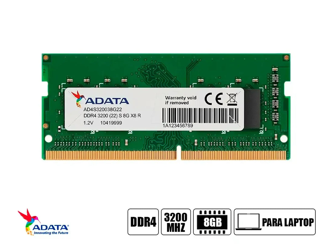 DDR4 SODIMM ADATA PREMIER 8GB 3200MHZ AD4S32008G22-SGN