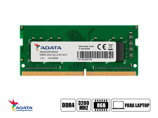 DDR4 SODIMM ADATA PREMIER 8GB 3200MHZ AD4S32008G22-SGN