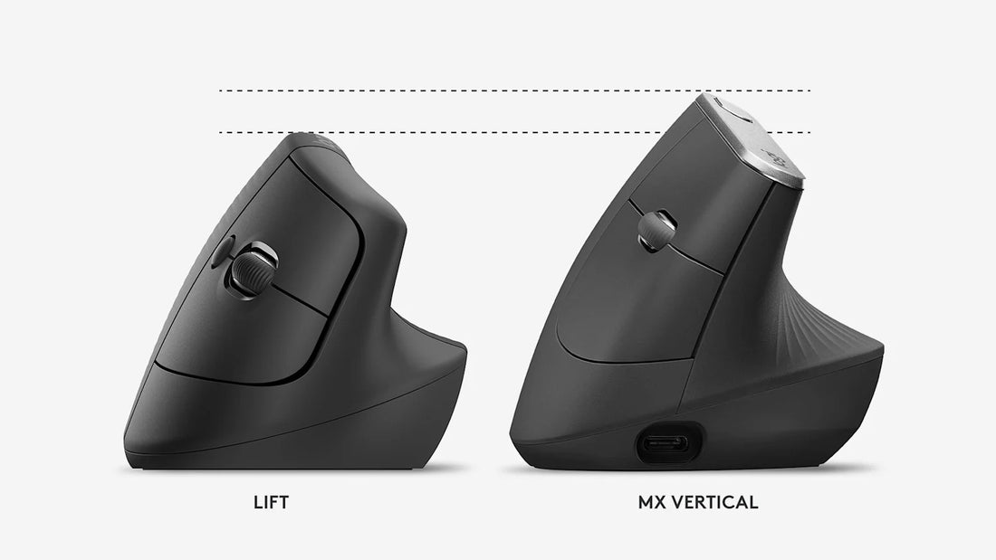 MOUSE LOGITECH LIFT VERTICAL WIRELESS/BT BLACK (910-006466)-P