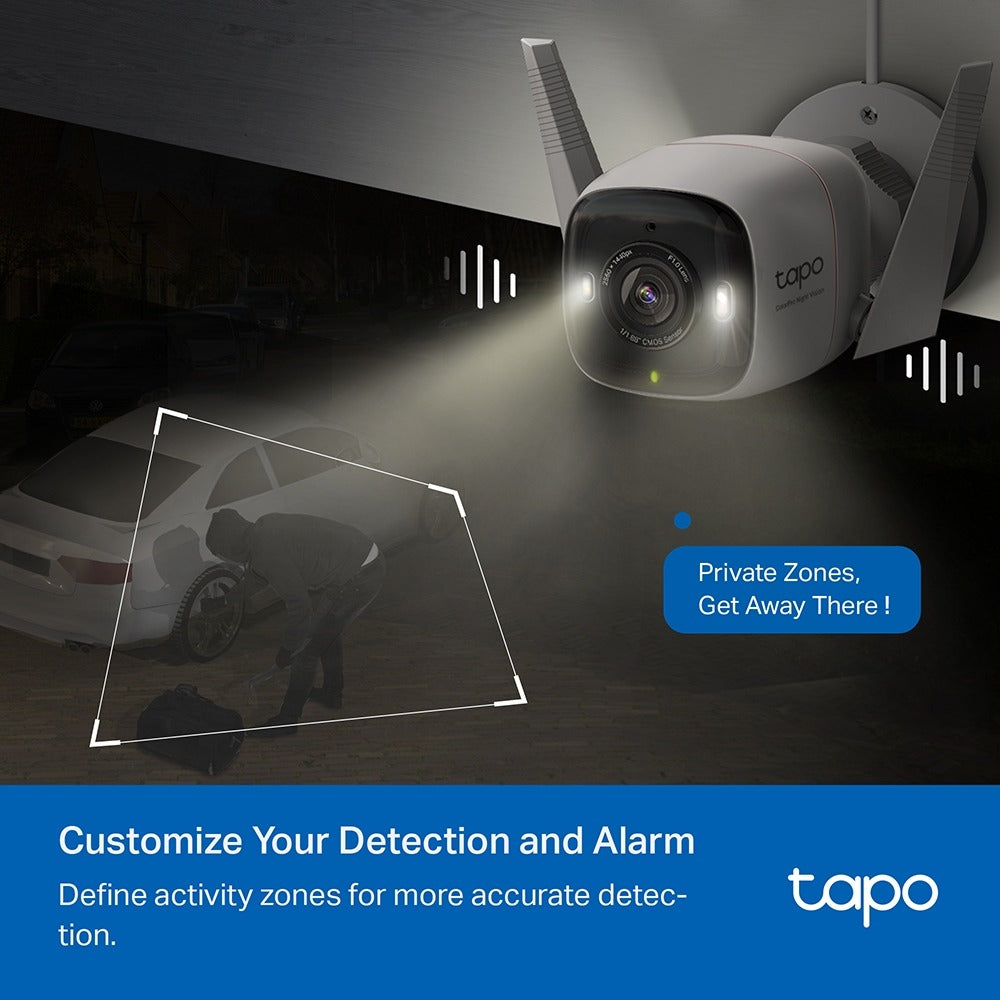 TAPO C325WB V2 CÁMARA EXTERIOR 2K 4MP COLORPRO CON IA AVANZADA TP-LINK