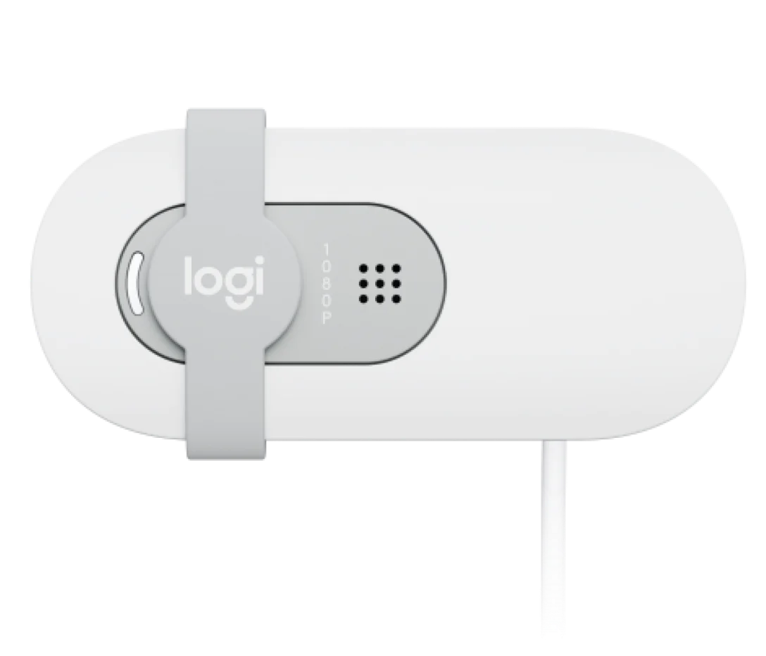 CAMARA LOGITECH BRIO 100 FHD 1080P USB-A WHITE (960-001615)-P