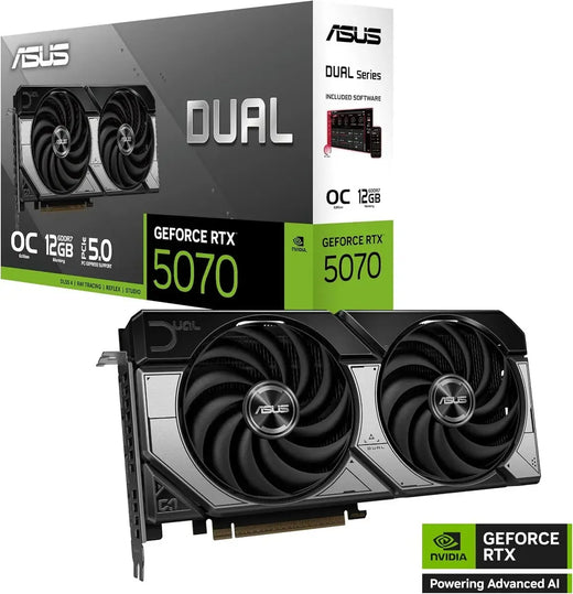 Tarjeta De Video Asus Dual-Rtx5070-O12G, 12Gb Gddr7, Pcie Gen 5.0