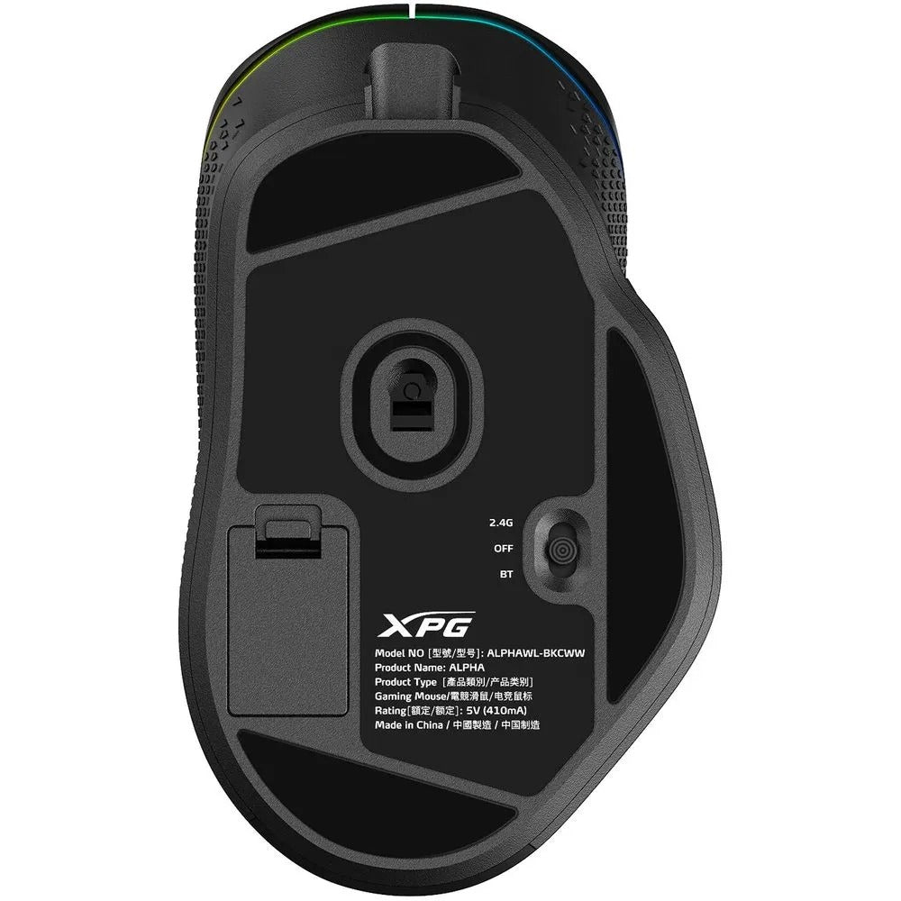 MOUSE GAMER XPG ALPHA WIRELESS ALPHAWL-BKCWW