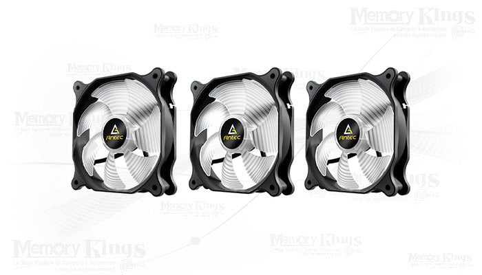 FAN 3PK ANTEC F12 RACING ARGB 0-761345-77760-5