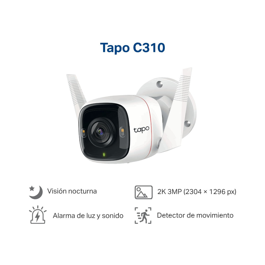 TAPO C310 CÁMARA EXTERIOR 2K 3MP CON VISIÓN NOCTURNA 30M IP66 TP-LINK