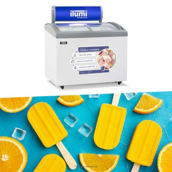 Congeladora Vidrio Corredizo 460 Litros Ilumi