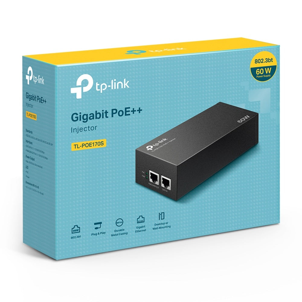 POE170S INYECTOR POE++ 60W ALTA POTENCIA TP-LINK