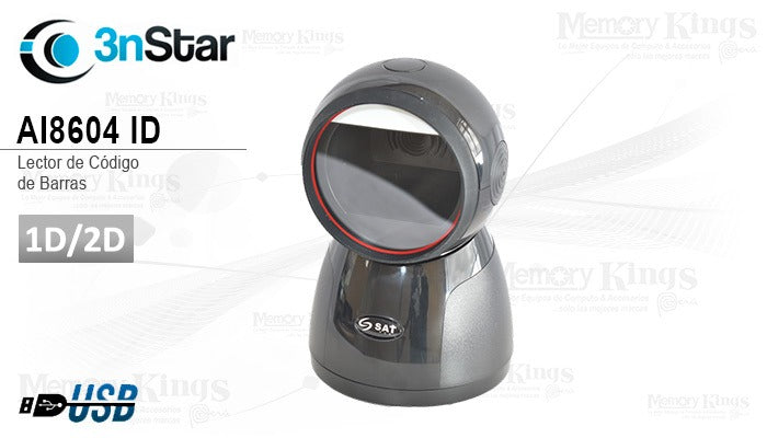 LECTOR DE CODIGO DE BARRA 1D/2D SCANNER SAT SATAI8604 ID