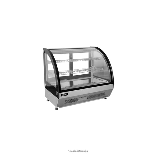 Vitrina Refrigerada De Sobre Mesa Curvo 100Lts Ilumi
