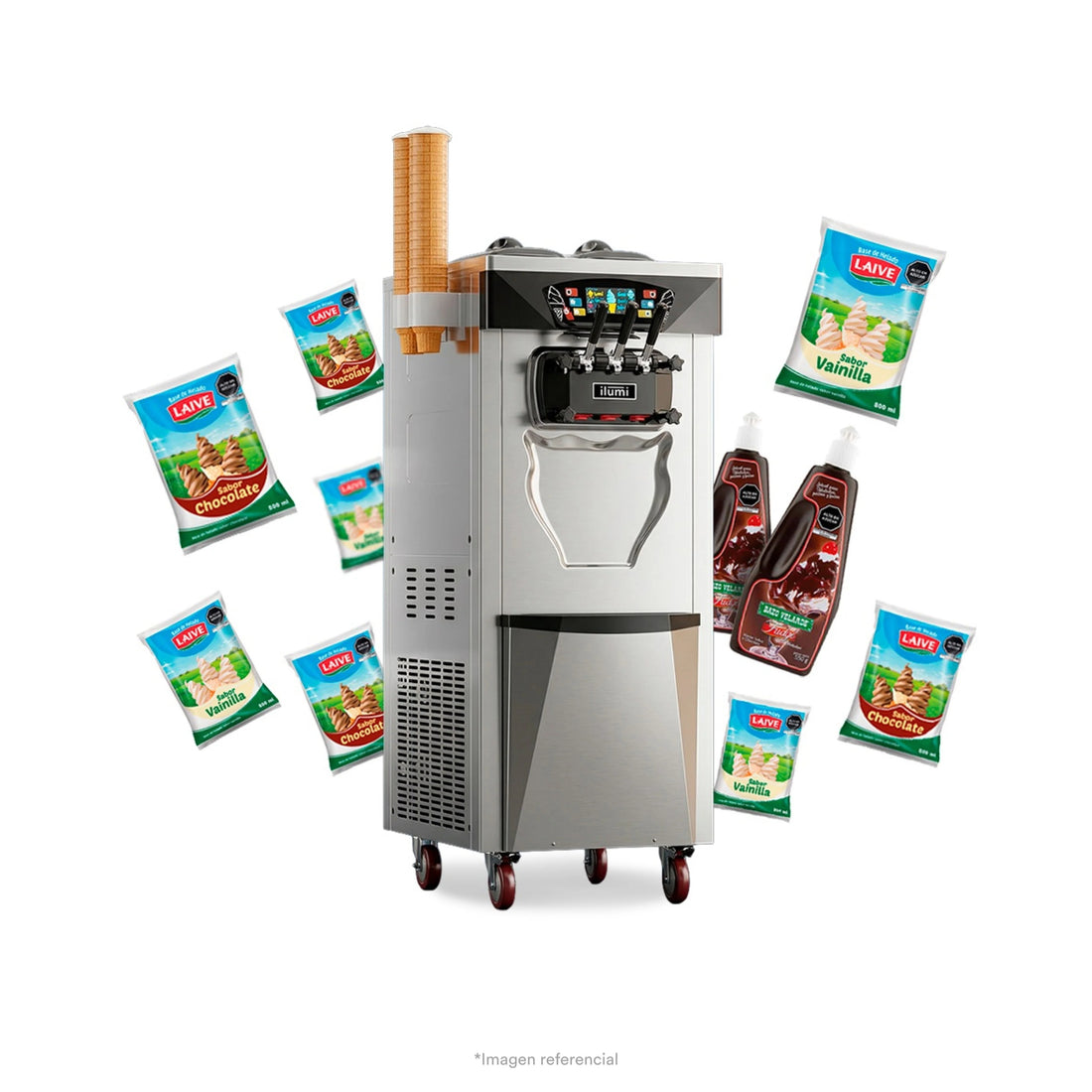 Máquina De Helados Soft De Hasta 25 Litros Por Hora Ilumi