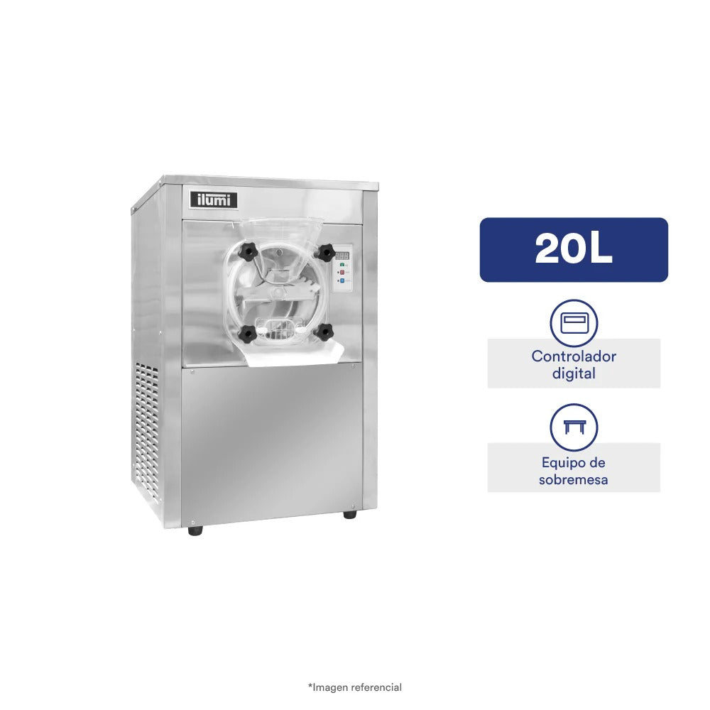 Máquina De Helado Artesanal De Sobremesa De Hasta 20L Por Hora Mha-20S Ilumi