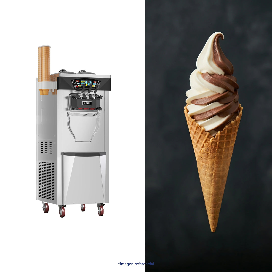 Máquina De Helados Soft De Hasta 25 Litros Por Hora Ilumi