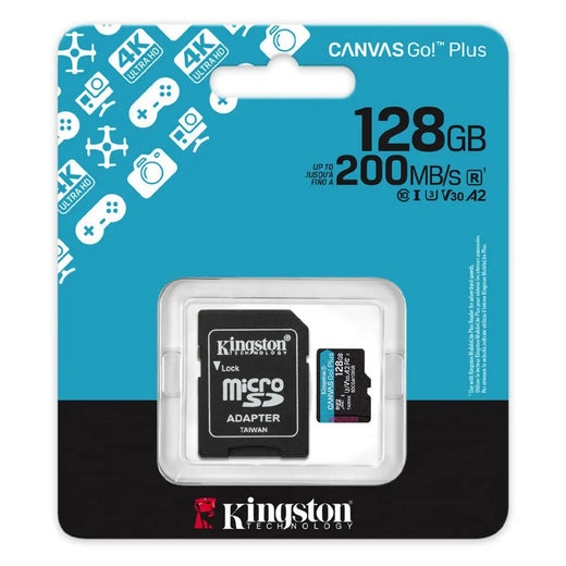 MEMORIA MICROSDXC 128GB R200MB/S C10+ADP KINGSTON (SDCG4/128GB)