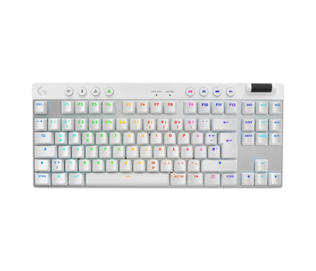 TECLADO LOGITECH PRO X TKL LIGHTSPEED USB WHITE (920-012143)-P