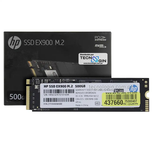SSD HP EX900 500GB M2 NVME 1.3 2YY44AA