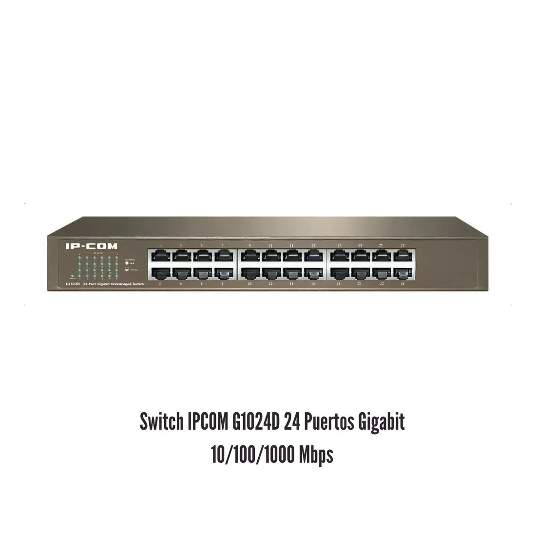 SWITCH IPCOM G1024D CONMUTADOR DE 24 PUERTOS 10/100/1000 MBPS