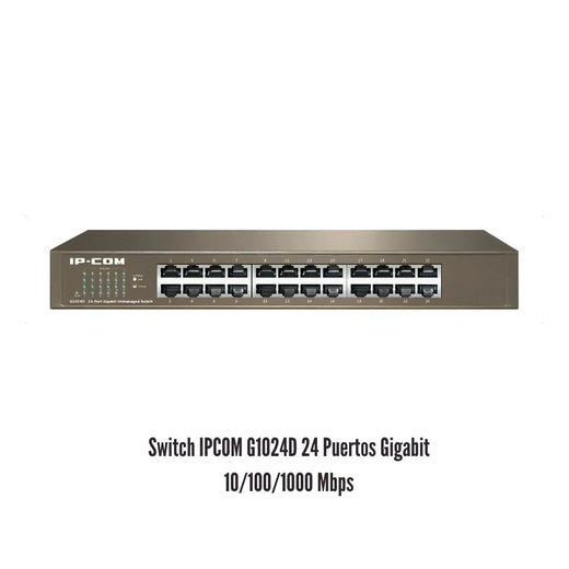 SWITCH IPCOM G1024D CONMUTADOR DE 24 PUERTOS 10/100/1000 MBPS
