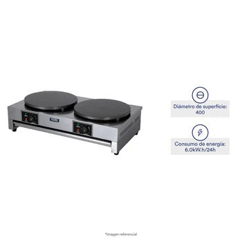 Crepera Industrial 2 Discos Ilumi