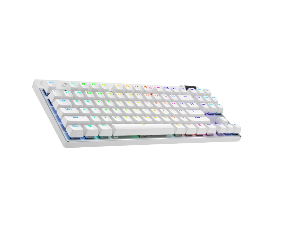 TECLADO LOGITECH PRO X TKL LIGHTSPEED USB WHITE (920-012143)-P