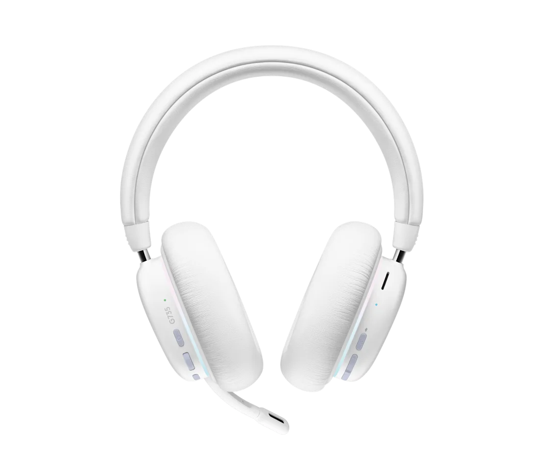 AUDIFONO C/MICROF. LOGITECH G735 LIGHTSPEED/BLUETOOTH RGB WHITE (981-001082) AURORA COLLECTION-P