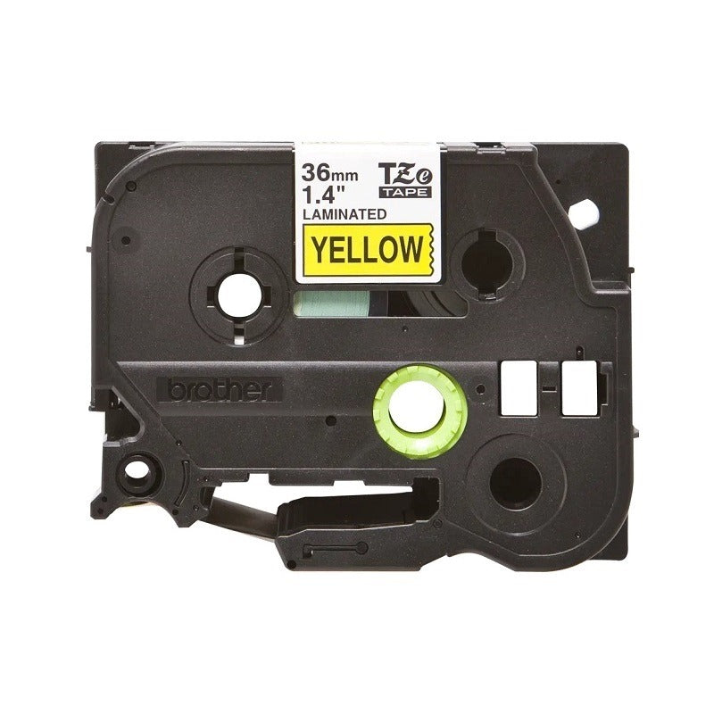 CINTA BROTHER TZE661 BLACK ON YELLOW 1.5" (36MM)