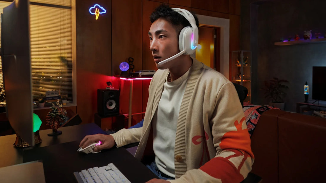 AUDIFONO C/MICROF. LOGITECH G522 90H LIGHTSPEED/BT/CABLE USB-C LIGHTSYNC RGB WHITE (981-001549)
