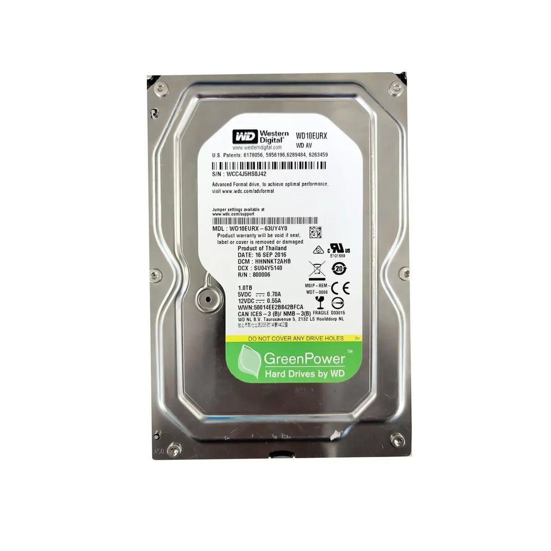 Disco Duro Interno Western Digital AV-GP 1TB 3.5" SATA