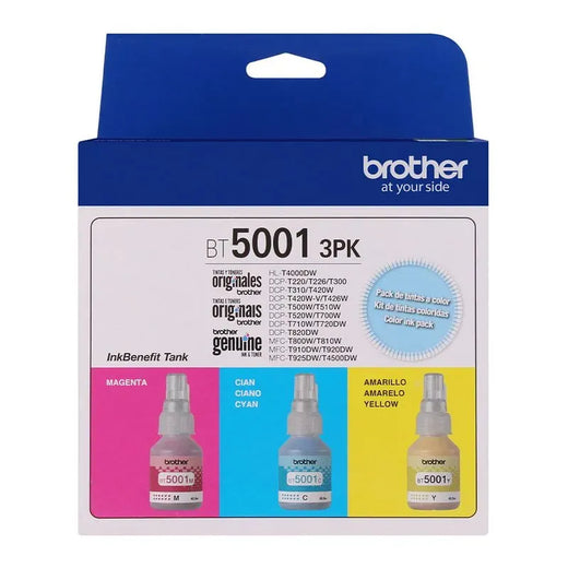 PACK 3 TINTAS BROTHER BT50013PK COLOR
