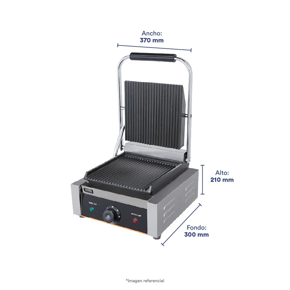 Sandwichera Panini Grill Industrial 1 Disco Ilumi