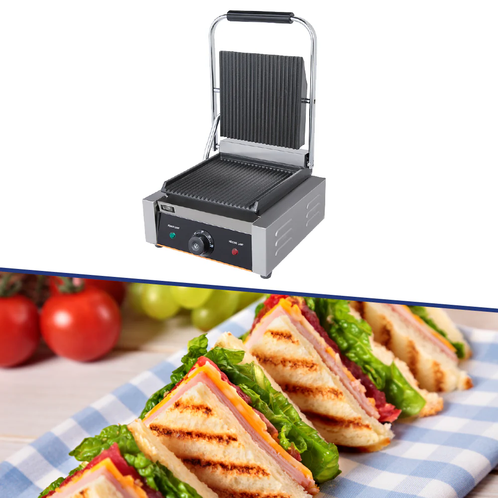Sandwichera Panini Grill Industrial 1 Disco Ilumi