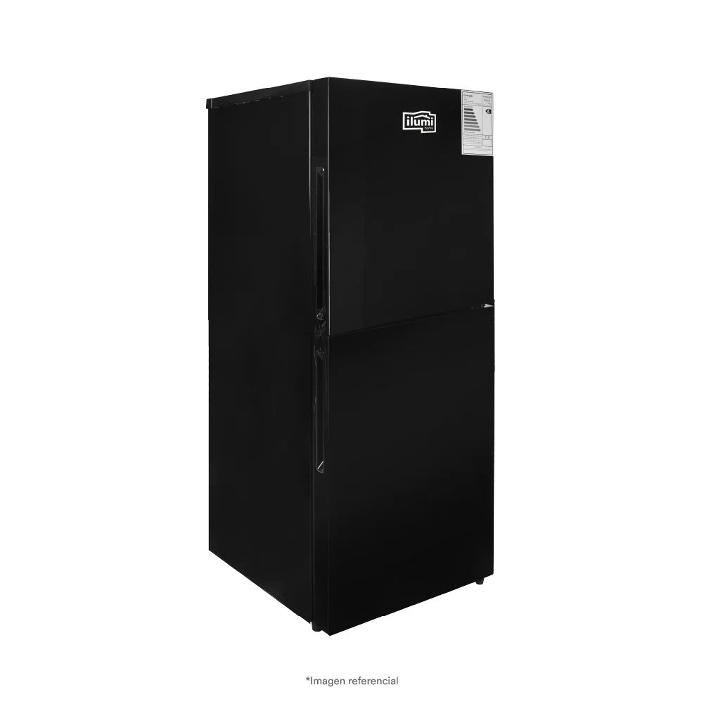 Refrigeradora Negra/Roja 195L Ilumi