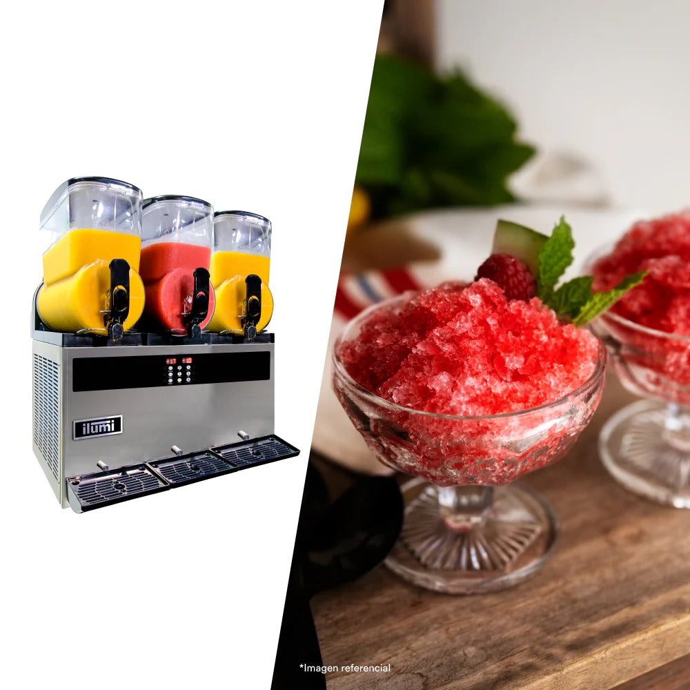 Maquinas De Cremolada Cremoladera 3 Pozas 36L Ilumi