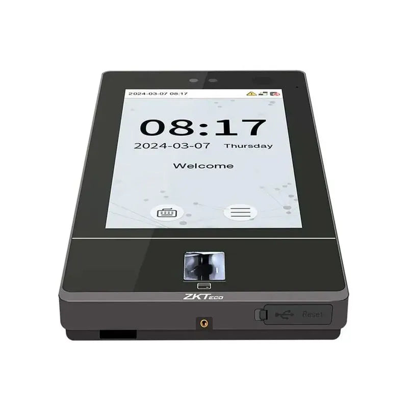 Control de acceso y asistencia ZKTeco SenseFace-7A/WIFI, rostro huella y tarjeta, negro