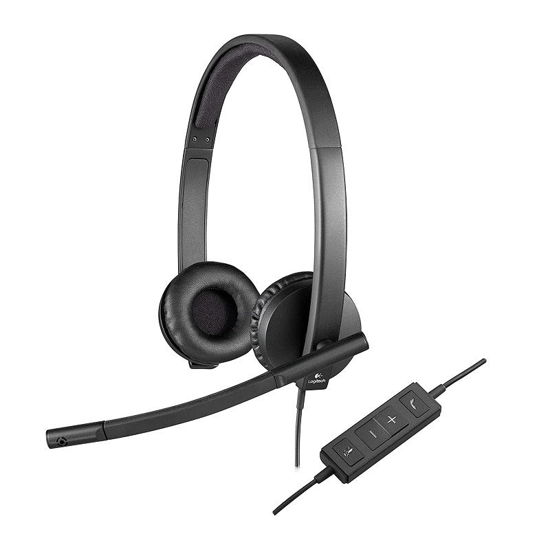 AUDIFONO C/MICROF. LOGITECH B2B H570E USB STEREO BLACK (981-000574)