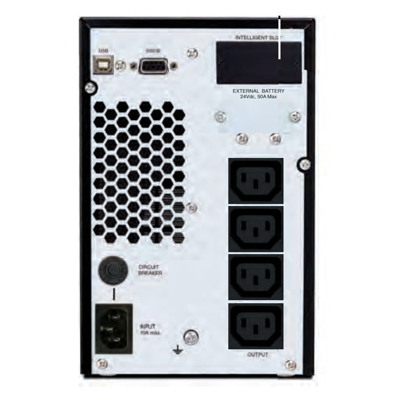Ups Cdp Upo11-1I Online 1000Va / 900W, 230V, Usb,Rs232, 3-Salidas Iec-C13/14.