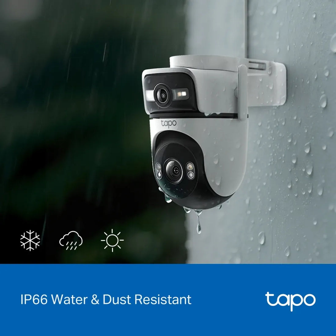 TAPO C545D CÁMARA EXTERIOR 2K DOBLE LENTE CON GIRO 360° TP-LINK