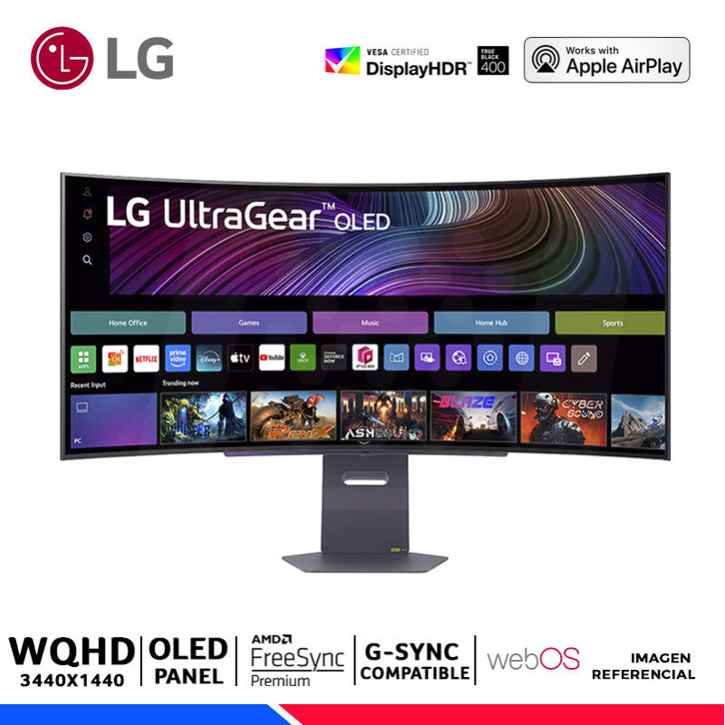 MONITOR LG OLED GAMING 45" CURVO 45GX90SA-B 0.03MS 240HZ WQHD